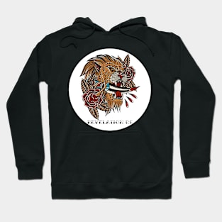 Lion Bible Verse Tattoo Flash Hoodie